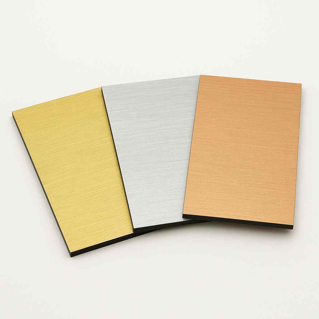 نمونه استفاده از ورق مولتی استایل خشدار در حکاکی لیزری برای پلاک سازمانی